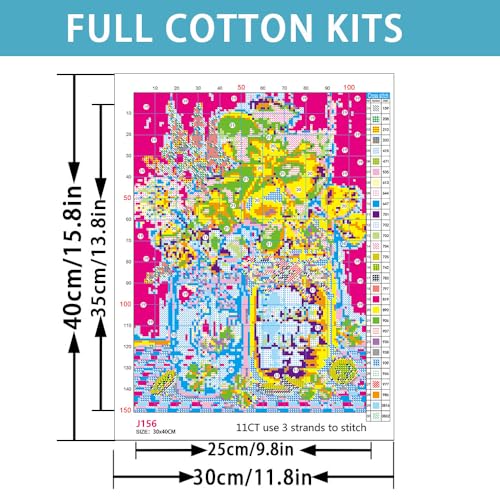 St.Patrick's Day Counted Cross Stitch Kits for Adults,Stamped Crossstitch - color: J156