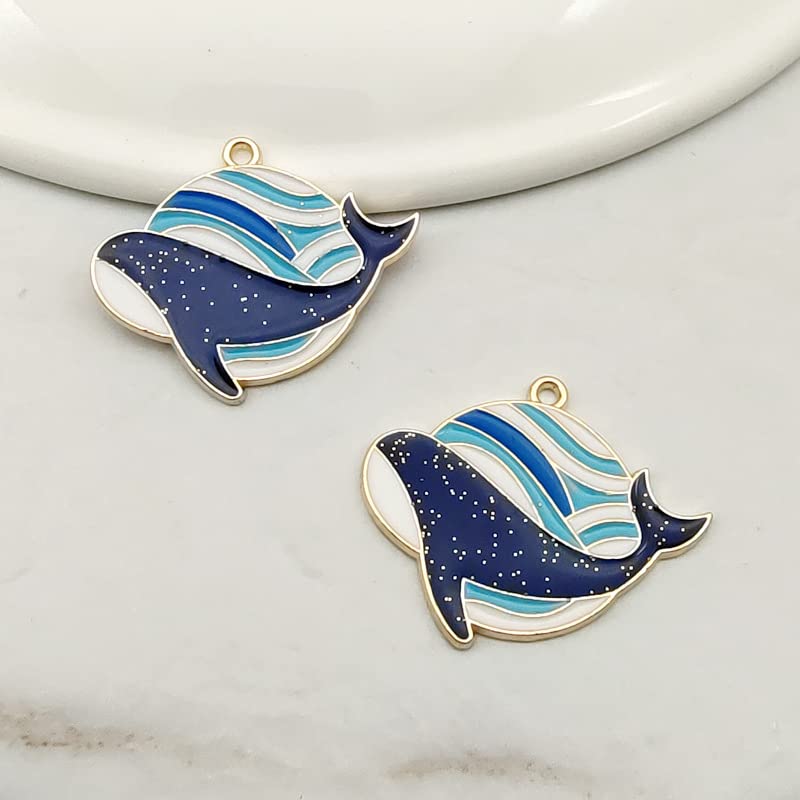 2 Pieces Dolphins and Waves Needle Minder Magnetic for Cross Stitch Embroidery, Cute Ocean Series Needle Nanny, Needlework Accessories