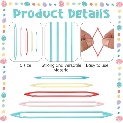 JJUNW 10Pcs Yarn Needle, Large Eye Finishing Yarn Needles, Tapestry Needle for Sewing Crochet Needleing for Yarns, Darning Needles Yarns for Sewing Weaving Knitting