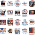 20Pcs Papiailove 250th America Anniversary Dtf Transfers Ready to Press 4th of July Iron on Transfers for Tshirts Independence Day Transfer Vinyl Stickers for Clothing Pillows Bag DIY Crafts - color: 250th Anniversary