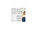 Water Soluble Embroidery Stabilizers for Hat, 4 Sheets Flower Stick and Stitch Embroidery Papers Wash Away, Pre-Printed Floral Farmhouse Pattern Transfers for Hand Sewing Lovers Beginners - size: Floral