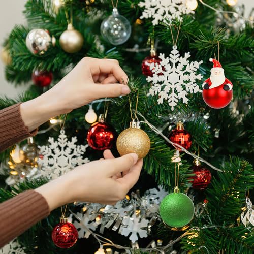 FEBSNOW 500Pcs Christmas Ornament Hangers, Gold Hanging Strings with Snap - color: Gold
