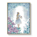 Printed Cross Stitch Kits 11CT 15X19 inch 100% Cotton Holiday Gift DIY Embroidery Starter Kits Easy Patterns Embroidery for Adults Crafts DMC Stamped Cross-Stitch Supplies Needlework Girl Adventure - color: Stamped 18.9X14.5 inch