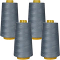 Superpunch SuperSew Thread, 4 Cones of 3000 m, Pack of 4, Gray Sky 1271 - color: Gray Sky 1271