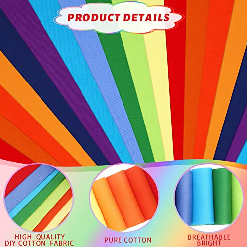 Tegeme 40 Pcs Rainbow Jelly Fabric Strips for Quilting and Sewing, 2.55" - color: Sandbeach Style