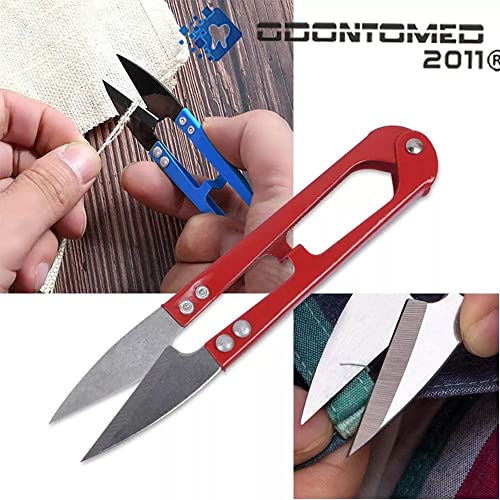 Pack of 3 Pcs Sewing Scissors Clippers Multipurpose Quick-Clip Yarn Thread Cutter Portable Embroidery Thrum Fishing Thread Cutter Mini Snips Trimming Nipper for Stitch Small Plants Crafts DIY Projects