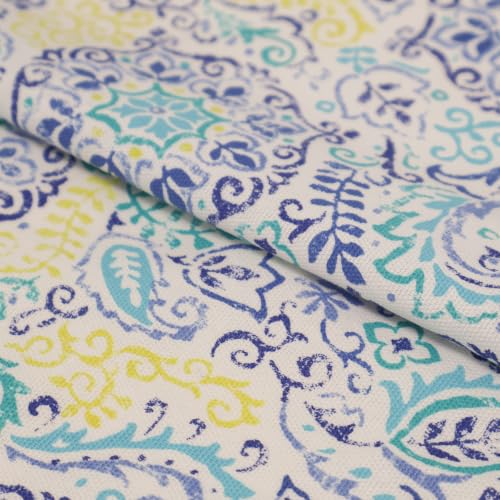 Stitch & Sparkle 100% Cotton Duck 45" Width Disks Azure Color Sewing Fabric by The Yard - color: Disks Azure, size: Cut by the yard