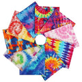 Craftido -25 Options- 100% Cotton Quilting Fabric Bundles 10pcs Fat Quarters 18”x21”-Medium Weight 5.2 oz- Soft Cotton for Quilting, Sewing Project, Patchwork, DIY Crafts - TIE DYE - color: Tie Dye