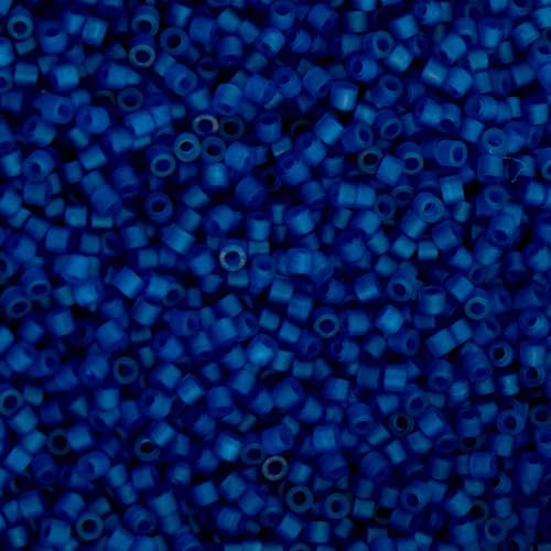 John Bead 25g Cylin Beads Transparent Cobalt Blue 11/0 Glass Cylindrical Seed Beads for Jewelry Bracelets Necklaces Earrings Making Embroidery - color: Transparent Cobalt Blue