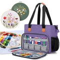 LUXJA Embroidery Project Carrying Bag, Purple - color: Purple