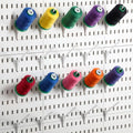 Geelin 20 Pcs White Pegboard 45° Spool Hooks Pegboard Accessories - color: White