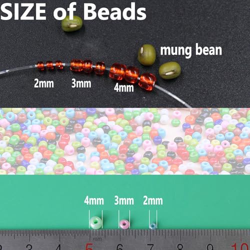 10150pcs 2mm Glass Seed Beads Bulk, 12/0 Mini Small Round Bead for Jewelry Making Tiny Craft Glass Seed Beads for Jewelry Making Bracelet Wrist Necklaces(Light Purple) - color: Light Purple