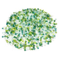 GLRXMX 2100Pcs Glass Beads 2mm Round Seed Beads for Jewelry Making - color: Green