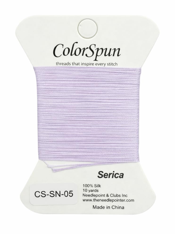 3-Strand Silk Needlepoint Thread, 10 Yard Smooth & Lustrous Silk Thread for Needlepoint, Hand Embroidery, Sewing & DIY Needlework to Family and Friends(Taro Purple) - color: Taro Purple