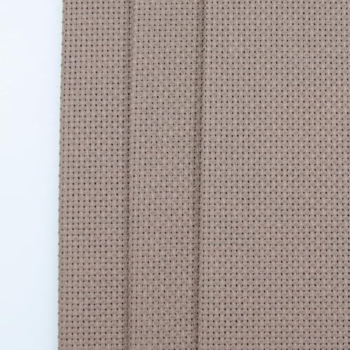 KCS 3 pc of 12" x 18"(30cmx45cm) Counted Cotton Aida Cloth Cross Stitch Fabric (Coffee,14CT) - color: Coffee, size: 14CT