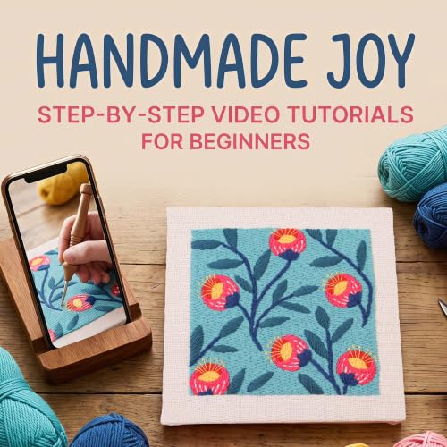 Embroidery Punch Needle kit Frame, Embroidery Starter Kits for Beginner,Punch Needle Fabric with Pattern,Threader, Yarns,Embroidery Hoops & Rug Punch(Lake Blue) - color: Lake blue