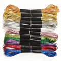 12 Skeins Metallic Embroidery Floss, Multi-Purpose Cross Stitch Thread