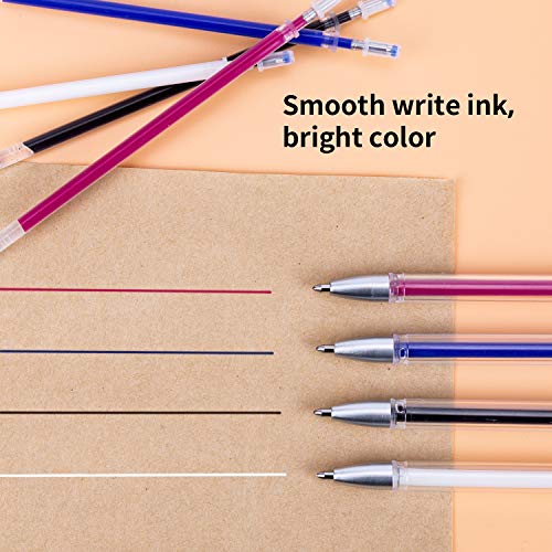 AIEX 4 Colors Heat Erasable Pens Fabric Marking Pens with 20 Refills for Quilting Sewing, Dressmaking, Fabrics, Tailors Sewing with Blue Cap