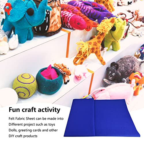 Jtnohx Color Felt Sheets 1 Square Yard Craft Felt Fabric Dark Blue 1.4mm - color: Dark Blue