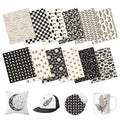 Black White Sublimation Transfer Ink Paper 12 Sheets 12 * 10in - color: Black White-12