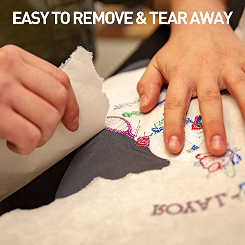 Seneme Tear Away Embroidery Stabilizer Backing 10"x12" 100 Precut Sheets - size: 10"x12" 100 sheets