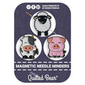 The Quilted Bear Magnetic Needle Minders, Small, Set of 3 Farm Animals - color: Farm Animals Multipack