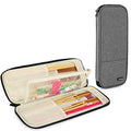 Teamoy Knitting Needles Case, Travel Organizer Storage Bag, Gray - color: Gray