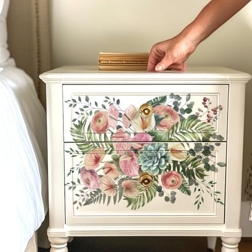 3 Sheets Elegant Calla Lilies Rub on Transfers for Crafts, 12×6in - style: Calla Lily Floral