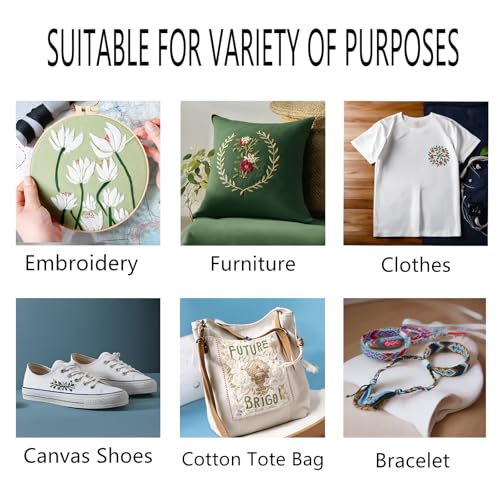 24 Skeins Embroidery Cotton Floss is 100% Egyptian Long Fiber Cotton of 8.75yds Each Cotton Cross Stitch Thread for Hand Embroidery DIY Creation and Friendship Bracelet String (Mixed Color Series) - color: Mixed Color Series