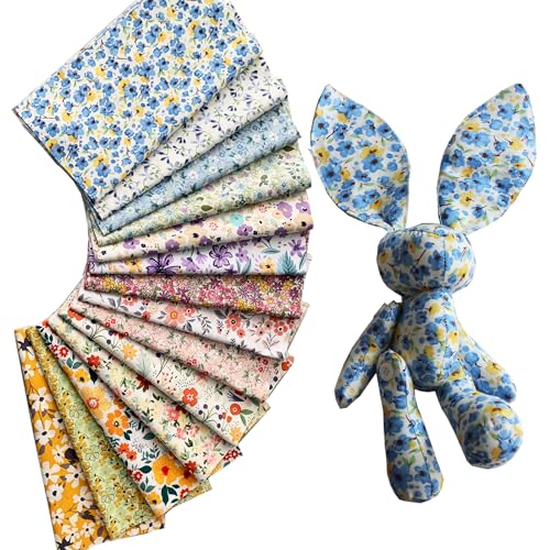 42-10" Quilting Cotton Fabric Bundles Printed Floral Craft Fabric Precut 100% Cotton Layer Cake Fabrics Quilting Squares for Any DIY Sewing Crafts(Fresh Style) - color: Color-2