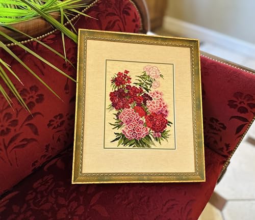 RIOLIS 1463 Sweet William Counted Cross Stitch Kit 9.5 x 11.75 in - style: Sweet William 1463