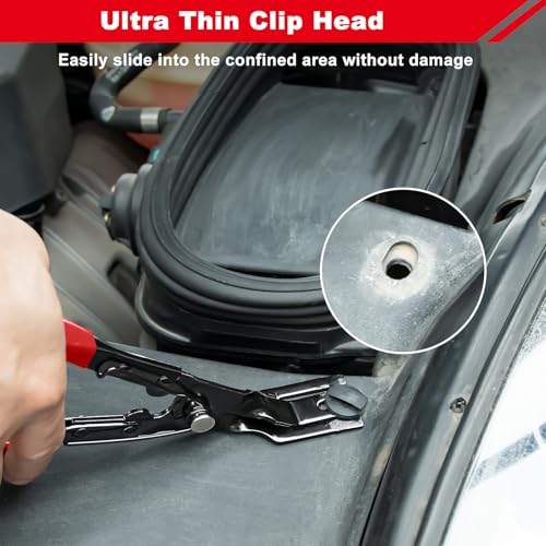 3 Pcs Clip Remover Tool, Clip Pliers Set Fastener Removal Tool, Auto Trim Removal Tool Kit Pry Tool Set Car Door Panel Dashboard Repair Kit