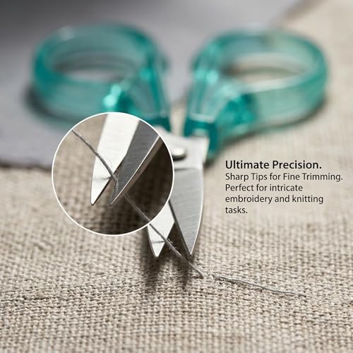 PAFASON Small Travel Sewing Embroidery Scissors Set Curve Straight Tip - style: Contemporary