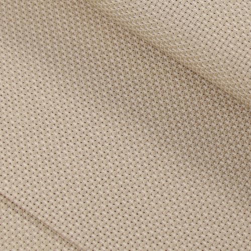 KCS 4/6 pc of 12" x 18" 30cmx45cm 16CT Counted Cotton Aida Cloth Cross Stitch Fabric (Cream+Khaki, 4 pc) - color: Cream+khaki, size: 4 pc
