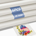6Pcs 18 Mesh Needlepoint Canvas Kit,Needlepoint Embroidery Blanks 20"x18" - size: 20 x 18 Inches