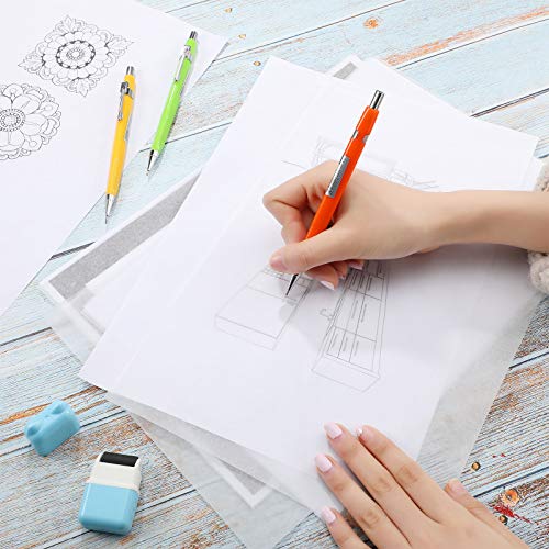 Tenare 250 Sheets Tracing Paper for Drawing Light up Tracing Paper Pad Translucent Sketching Drawing DIY Crafts Painting Works(White,8.3 x 11.7 Inch) (Pack of 2) - size: 8.3 x 11.7 Inch (Pack of 2)