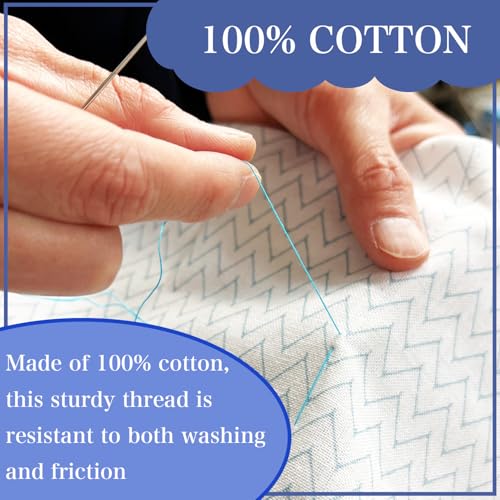 Daruma Sashiko Mini Skein Thread Set 100% Cotton Embroidery Floss for Hand Stitching and Crafts | Zipper Bag & 3 Bird Thread Cards | Made in Japan (20 Colors/Thin) - color: 20 Colors / Thin