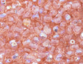 100 pcs of Faceted Fire Polished Pressed Czech Glass Beads 4mm (0.16in), 70120-28701 Pink Rosaline AB - color: Pink Rosaline AB