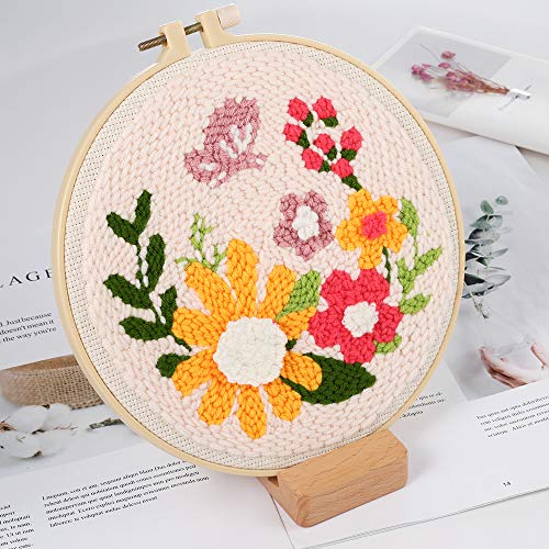 Pllieay Punch Needle Embroidery Starter Kits for Kids and Adults Beginners - size: 1 Style