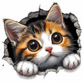 Moohue 14CT Stamped Printed Counted Cross Stitch Kits for Adults Animals Cute Cat Cross Stitch Patterns Flowers for Beginners Needlepoint Kits for Adults (Animal Cute Cat) - color: Animal Cute Cat
