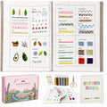spicssa Beginner Embroidery Stitch Book Kit, 79 Stitches, Video Tutorials