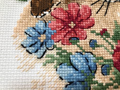 RIOLIS 1986 Bunny in Flowers Counted Cross Stitch Kit 6 x 7 in - style: Bunny in Flowers 1986