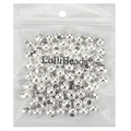 (R) Silver Plated Smooth Round Metal Beads 10 mm 100 Pcs - color: Silver 100 Pcs 10mm