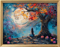 Leczany Cross Stitch Patterns Stamped Kit for Beginners | Embroidery Supplies DIY Craft Kit Needlepoint for Adults Starter | 11CT, 3 Strands | Girl Under the Tree 15.8x20.5 inches - color: 11CT Stamped kits, Girl Under the Tree 15.8x20.5 inches