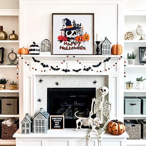 COCOMOX Embroidery kit for Beginners, Halloween Hand Craft Gift - color: Halloween pattern