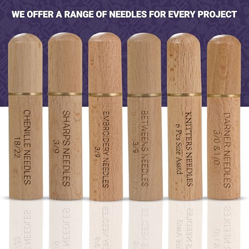 The Quilted Bear Gold Eye Darning Needles, Sizes 3/2/1 - size: Darner Needles 3.0/2.0/1.0