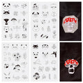 Magibeads 68 Patterns Animal Mushroom Water-Soluble Embroidery Dog Cat Flower Ladybug Dragonfly Stick and Stitch Embroidery Paper Starter Kit for Hand Sewing Beginners Adult - color: Animal & Plant