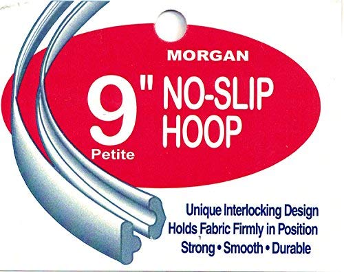 Morgan Quality Products No-Slip Embroidery Hoops Bundle, Interlocking Tongue and Groove Design (9" and 5") - size: 9" and 5"