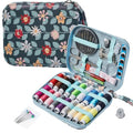 Printing Vines Sewing Project Kits,Travel Portable Sewing Set with Zipper Sewing Case,87 PCS Professional Sewing Supplies Accessory for Adults,Emergency, Home - color: 87PCS-Vines