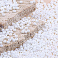 10150pcs 2mm Glass Seed Beads Bulk, 12/0 Mini Small Round Bead for Jewelry Making Tiny Craft Glass Seed Beads for Jewelry Making Bracelet Wrist Necklaces(White 2) - color: White 2